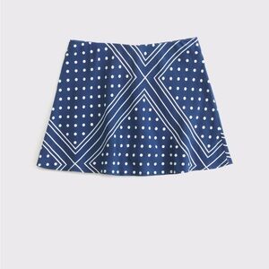 NWT Abercrombie Blue Polka Dot Skort - XS